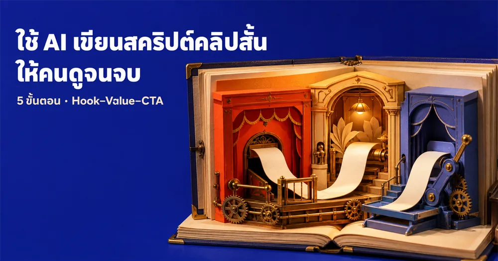 ใช้ AI เขียนสคริปต์คลิปสั้นให้ปัง 2026: 5 ขั้นตอนจากนักปั้นช่องล้านวิว