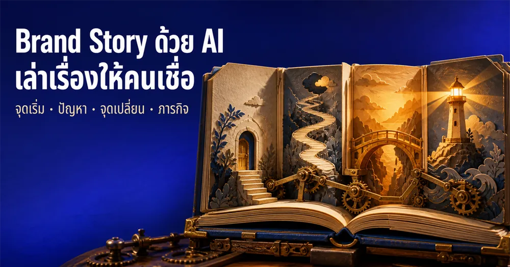 Brand Story ด้วย AI: เล่าเรื่องตัวเองให้คนเชื่อและกดติดตามตั้งแต่คลิปแรก