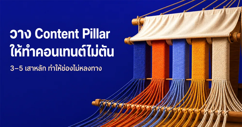 เสาคอนเทนต์ (Content Pillar) คืออะไร วางยังไงให้ช่องไม่ตัน ไม่สะเปะสะปะ