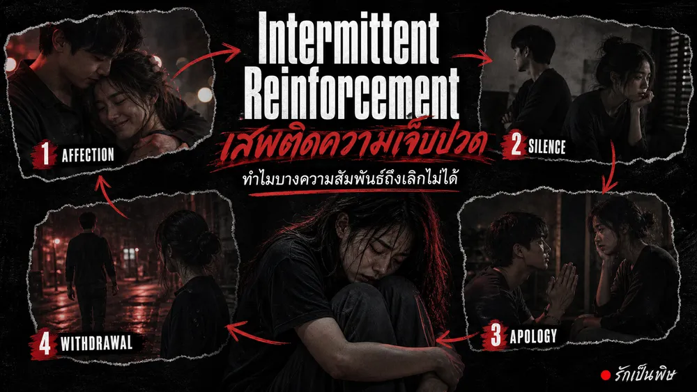 Intermittent Reinforcement สูตรเสพติดที่อันตรายที่สุดในความสัมพันธ์