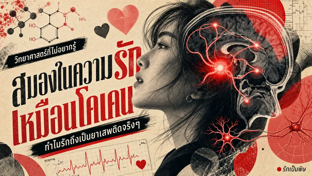 สมองในความรักเหมือนโคเคน วิทยาศาสตร์ที่อธิบายว่าทำไมรักถึงทำลายเหตุผล
