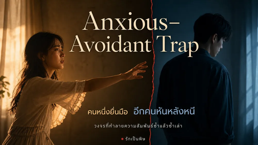 Avoidant Partner และกับดัก Anxious-Avoidant ทำไมคู่นี้ถึงดึงดูดกันแต่เจ็บปวดกัน