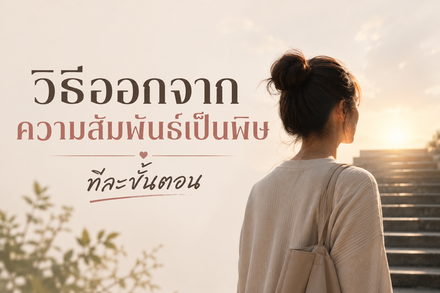 วิธีออกจากความสัมพันธ์เป็นพิษ ทีละขั้นตอน