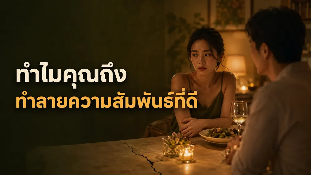 ทำไมคุณถึงทำลายความสัมพันธ์ที่ดี? Self-Sabotage ในความรัก