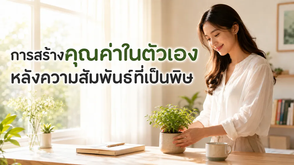 การสร้างคุณค่าในตัวเองหลังความสัมพันธ์ที่เป็นพิษ