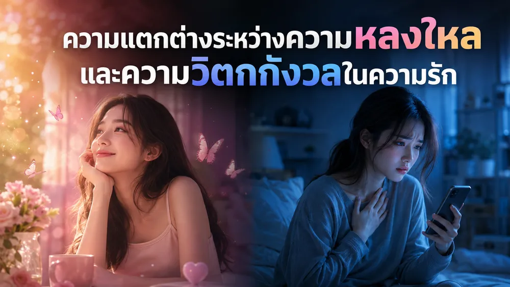 ความแตกต่างระหว่างความหลงใหลและความวิตกกังวลในความรัก