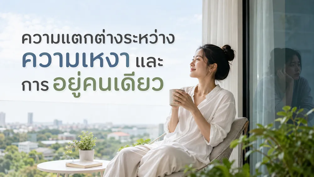 ความแตกต่างระหว่างความเหงาและการอยู่คนเดียว